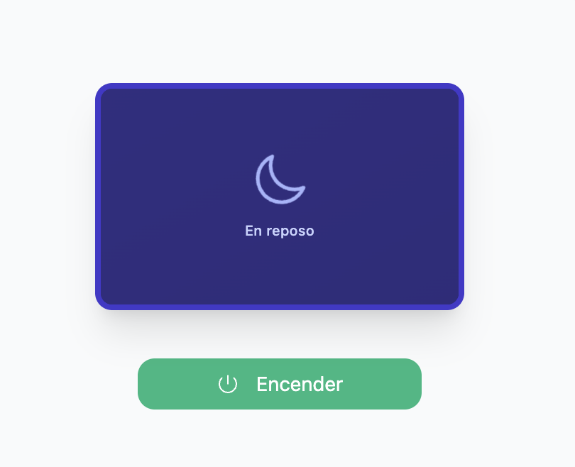 Content preview — idle state with Turn On button